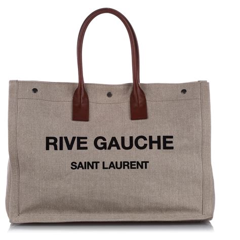 sac cabas yves saint laurent rive gauche|RIVE GAUCHE TOTE IN CANVAS .